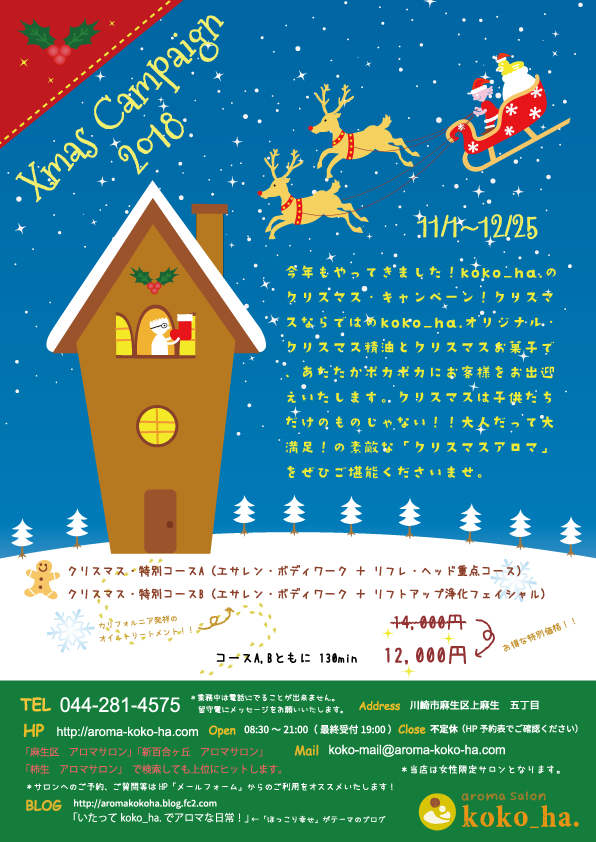 冬　クリスマスキャンペーン　イラスト