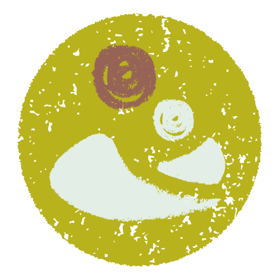 koko_ha.　ロゴ　イラスト　